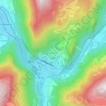 Plan Villard地形图、海拔、地势