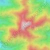 太兴山地形图、海拔、地势