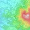 白石腳地形图、海拔、地势