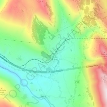 Carrito地形图、海拔、地势