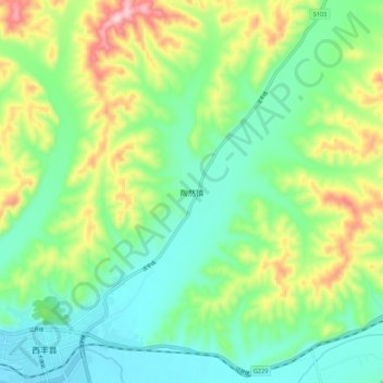 陶然镇地形图、海拔、地势