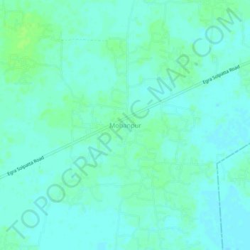 Mohanpur地形图、海拔、地势
