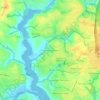 Powhatan Secondary地形图、海拔、地势