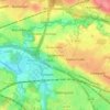 Calderbraes地形图、海拔、地势