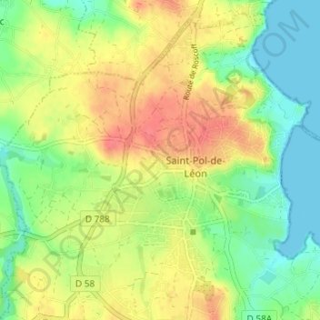 Prat Cuic地形图、海拔、地势