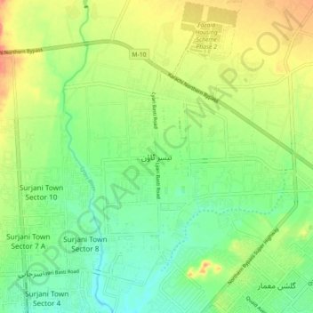 Taiser Town地形图、海拔、地势