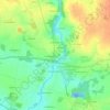 La Simonière地形图、海拔、地势