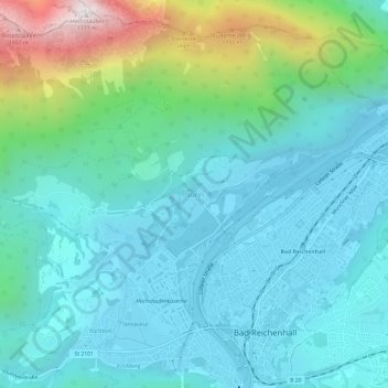 Nonn地形图、海拔、地势