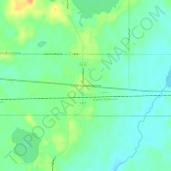 Sawyer地形图、海拔、地势