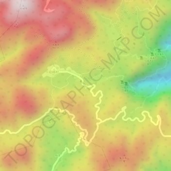 旗山国家森林公园地形图、海拔、地势