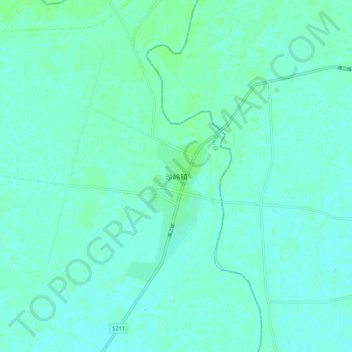 沙岭镇地形图、海拔、地势