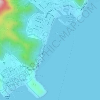 Coral Reef地形图、海拔、地势