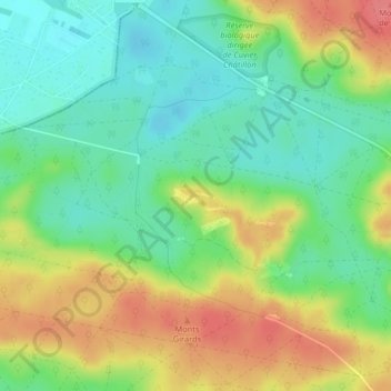 Caverne des Brigands地形图、海拔、地势