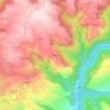 Le Périé地形图、海拔、地势