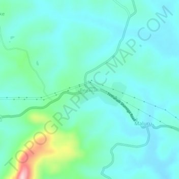 Bejjavalli地形图、海拔、地势