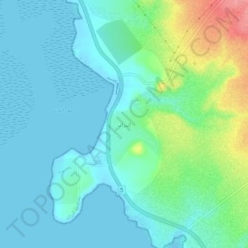Al Birk地形图、海拔、地势