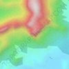 Pedra Branca地形图、海拔、地势