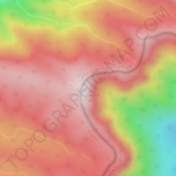 Point Lookout地形图、海拔、地势