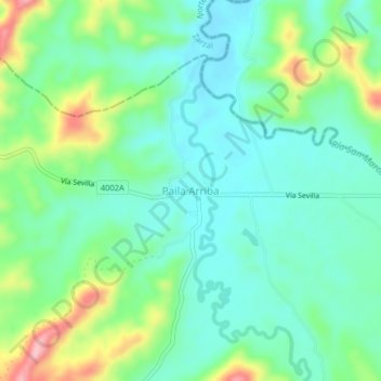 Paila Arriba地形图、海拔、地势