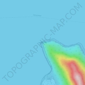 Cape Grafton地形图、海拔、地势