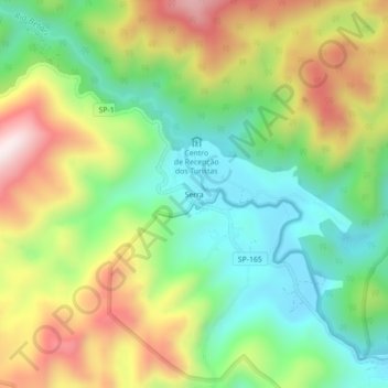 Serra地形图、海拔、地势