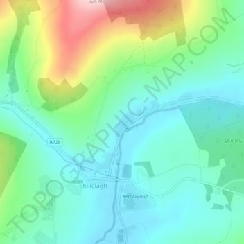 Quarry Street地形图、海拔、地势