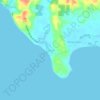 Sibago地形图、海拔、地势