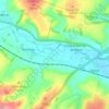 Bapton地形图、海拔、地势