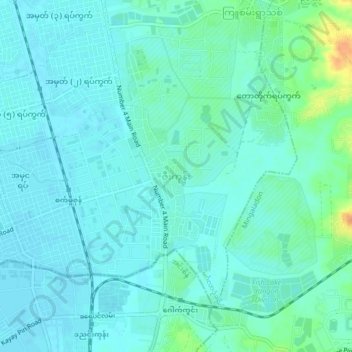 Zee Kone地形图、海拔、地势