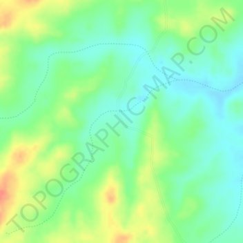 Feijão地形图、海拔、地势
