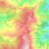 納迦闊特地形图、海拔、地势