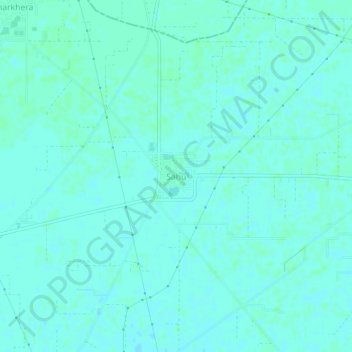 Sahu地形图、海拔、地势