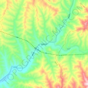 杜村乡地形图、海拔、地势