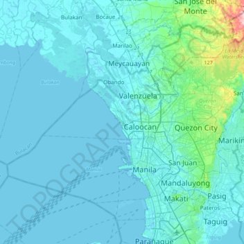 Navotas地形图、海拔、地势