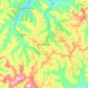 Eureka Springs地形图、海拔、地势