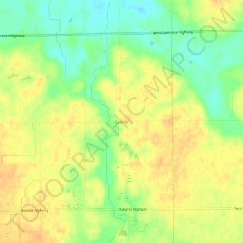 Carlisle地形图、海拔、地势