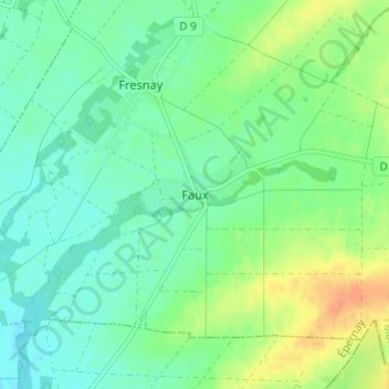Faux地形图、海拔、地势
