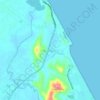 Tanjung Jara地形图、海拔、地势