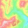 大堰地形图、海拔、地势