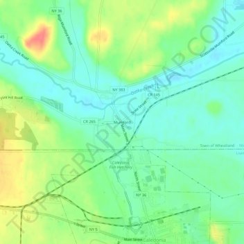 Mumford地形图、海拔、地势