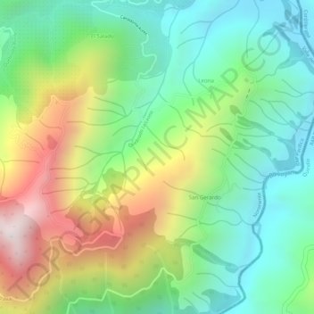 Valle Del Cauca地形图、海拔、地势