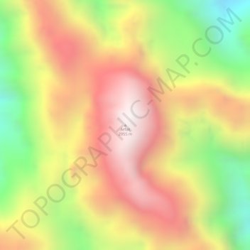 Arfak地形图、海拔、地势