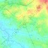 La Preuille地形图、海拔、地势
