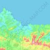 Gijón / Xixón地形图、海拔、地势