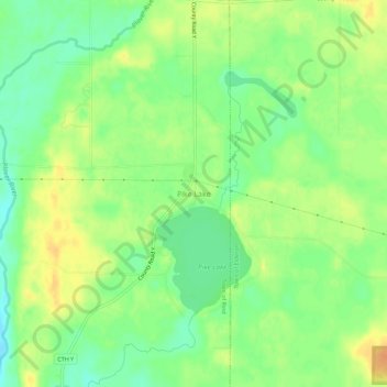 Pike Lake地形图、海拔、地势