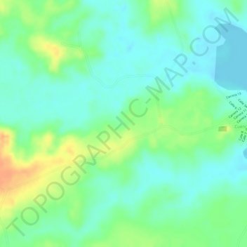 San Benito地形图、海拔、地势