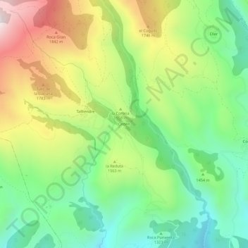Ordèn地形图、海拔、地势