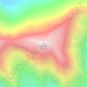 木扎提地形图、海拔、地势
