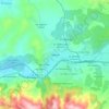 Перник地形图、海拔、地势