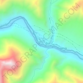 Nurla地形图、海拔、地势